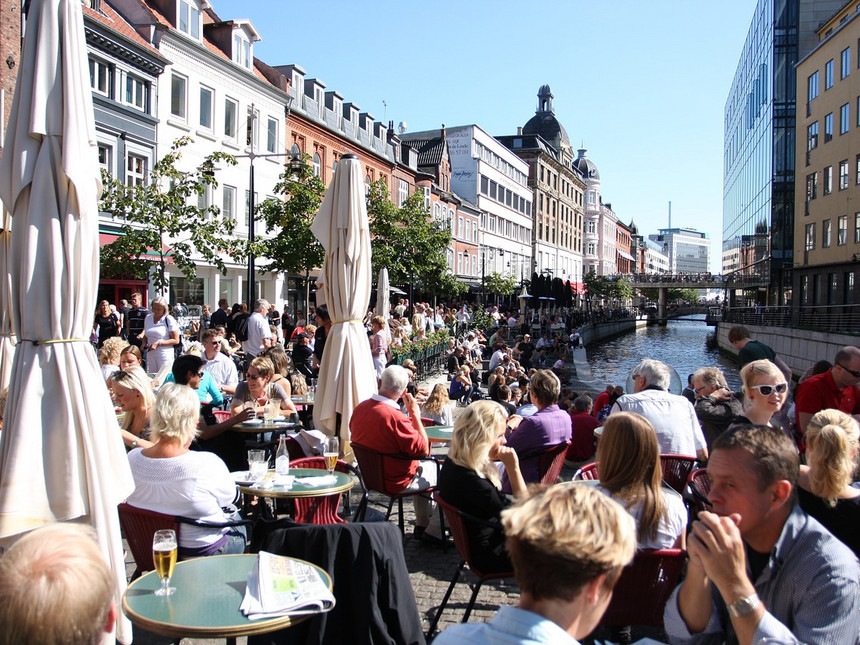 Foto fra åen i Aarhus